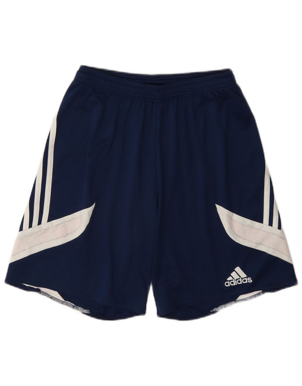 Adidas Herren Climalite Sport Shorts Small Marineblau Colourblock Polyester