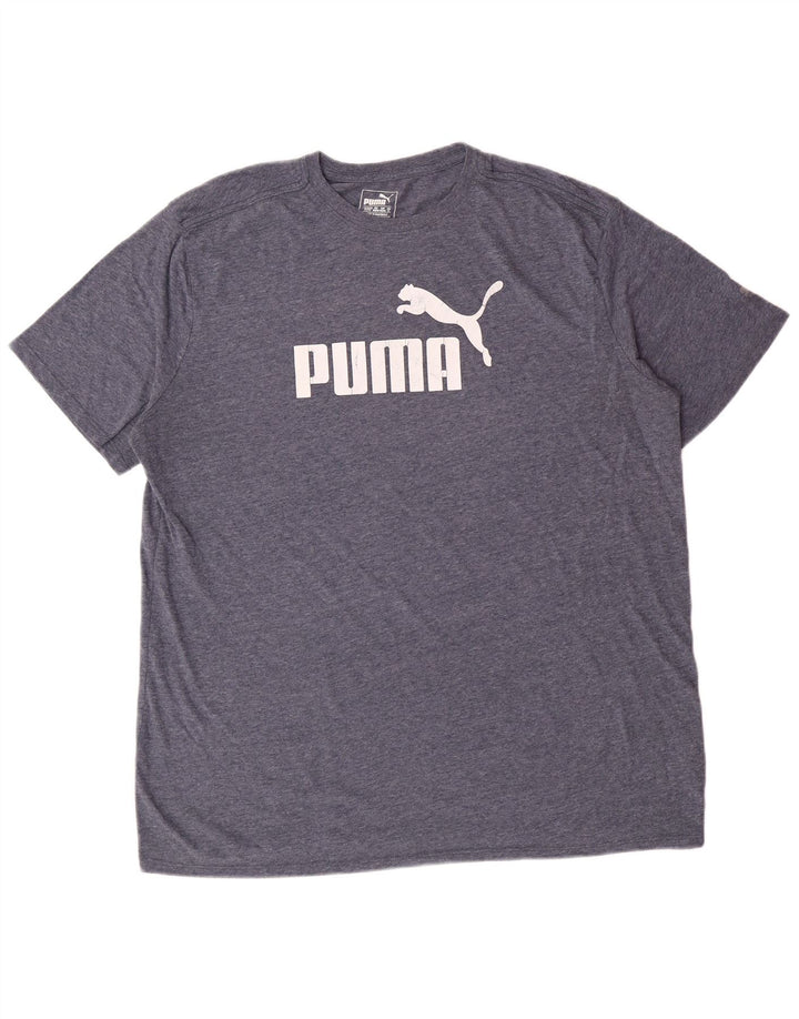 PUMA Herren Grafik T-Shirt Top XL Blau