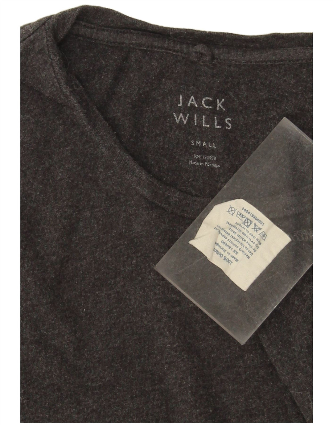 JACK WILLS Herren T-Shirt Top Small Grau Baumwolle