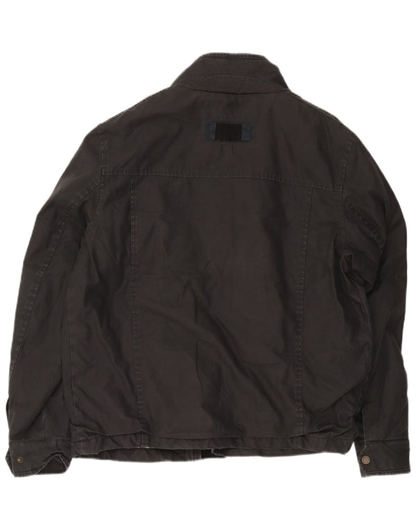 Fat Face Herren-Windbreaker-Jacke, UK 38, mittelgraue Baumwolle