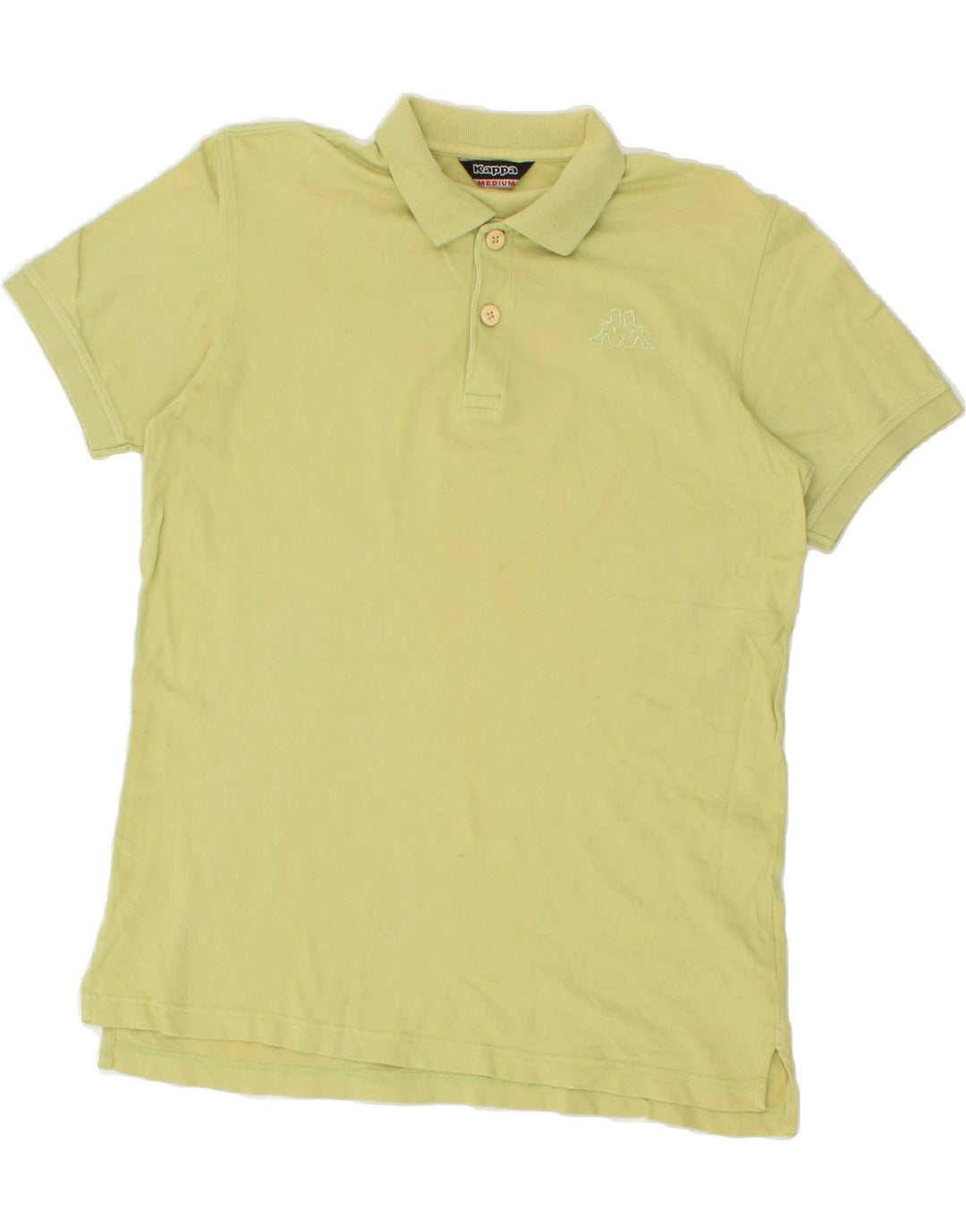 KAPPA Mens Polo Shirt Medium Yellow Cotton Vintage Kappa and Second-Hand Kappa from Messina Hembry 