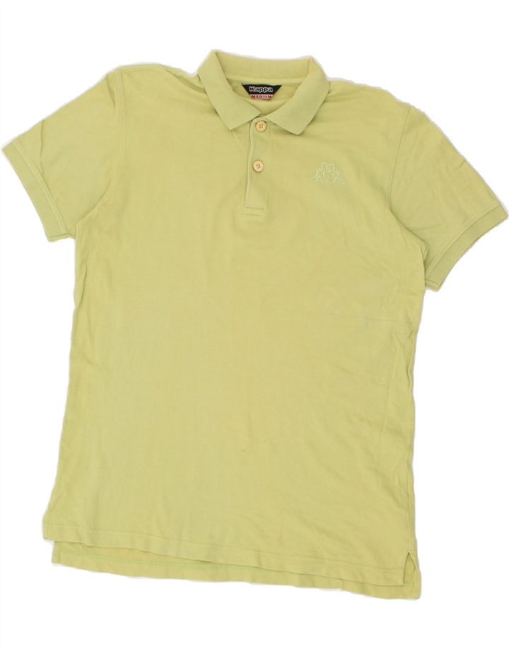 KAPPA Mens Polo Shirt Medium Yellow Cotton Vintage Kappa and Second-Hand Kappa from Messina Hembry 
