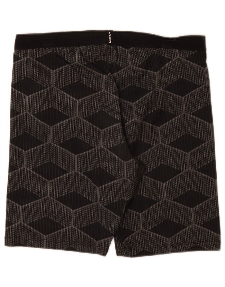 Nike Herren-Sportshorts, groß, grau, geometrisch
