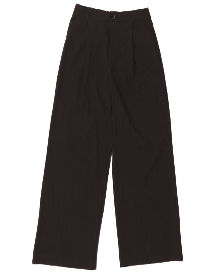 Zara Damen Pegged Chino-Hose, Größe S, W26, L31, Schwarz, Polyester