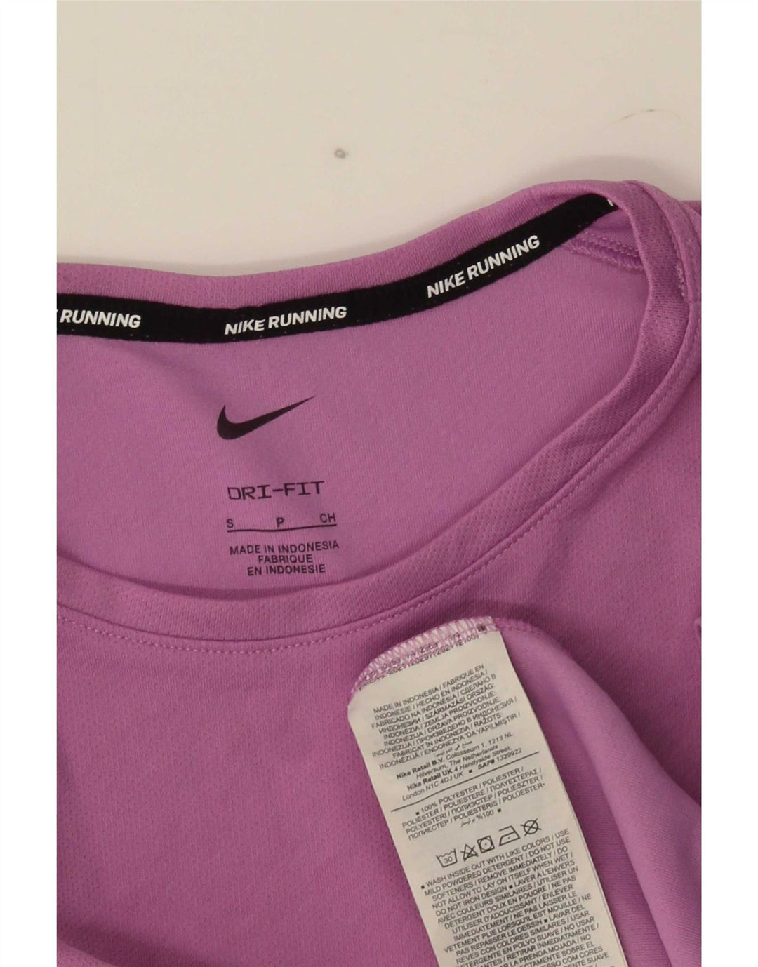 Nike Herren Dri Fit T-Shirt Top Small Lila Polyester