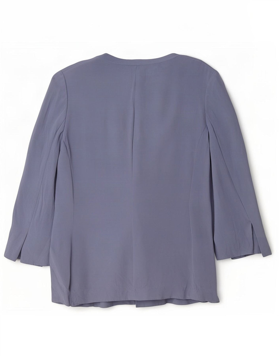 Luisa Spagnoli Damen Strickjacke Top UK 14 Mittelblaue Seide