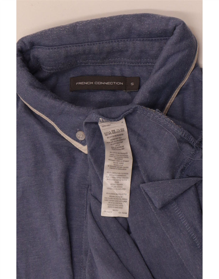 French Connection Herren-Poloshirt, Größe S, Blau, Baumwolle