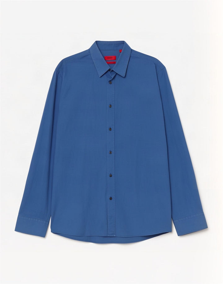 Hugo Boss Herren-Slim-Fit-Hemd, Größe L, Blau