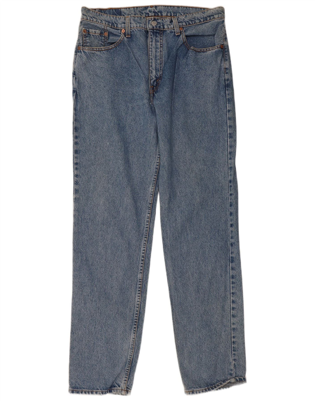 Levi's Herren 504 Straight Jeans W36 L34 Blaue Baumwolle
