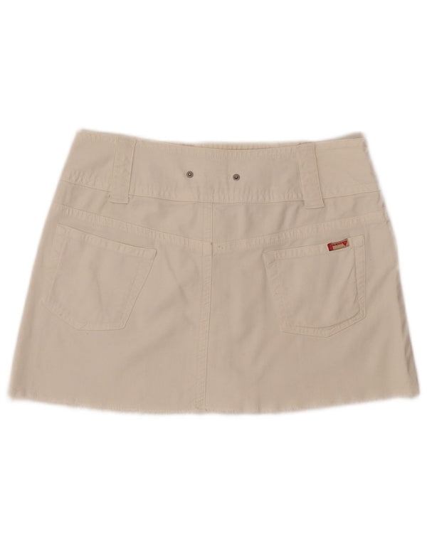Guess Denim-Minirock für Damen, Größe M, W32, Weiß