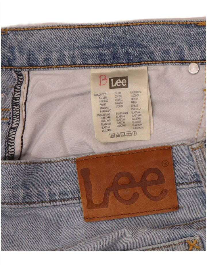 Lee Herren Brooklyn Straight Jeans W33 L32 Blaue Baumwolle