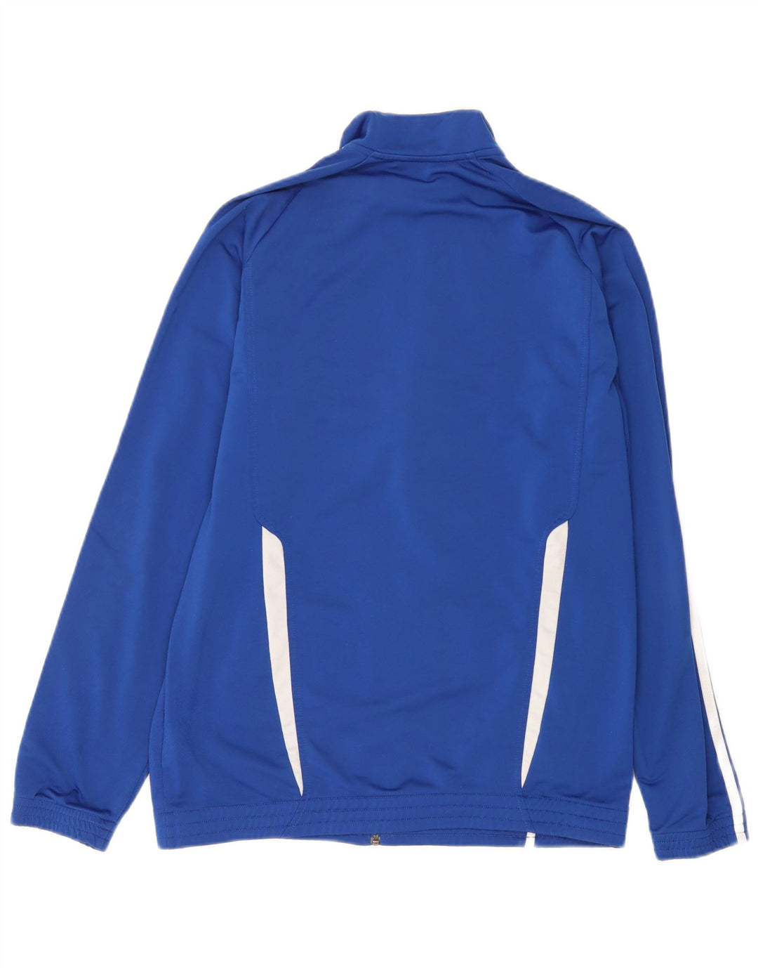 Adidas Herren-Trainingsanzug-Top-Jacke aus mittelblauem Colourblock-Polyester