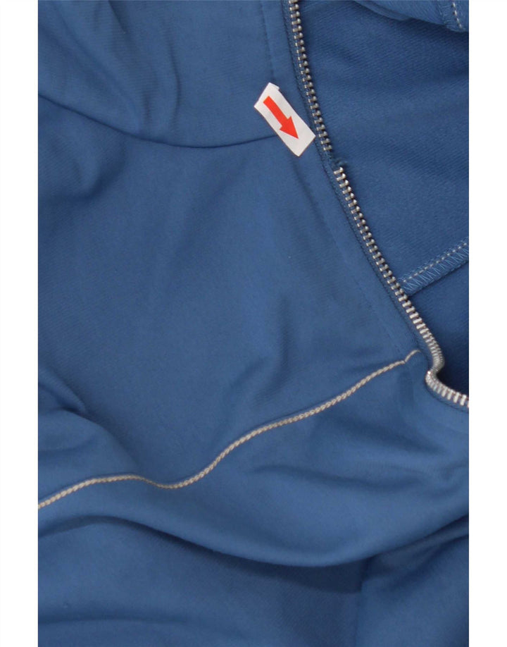 Fila Herren-Trainingsanzug-Oberjacke IT 46/48 Small Blue Colourblock Polyester