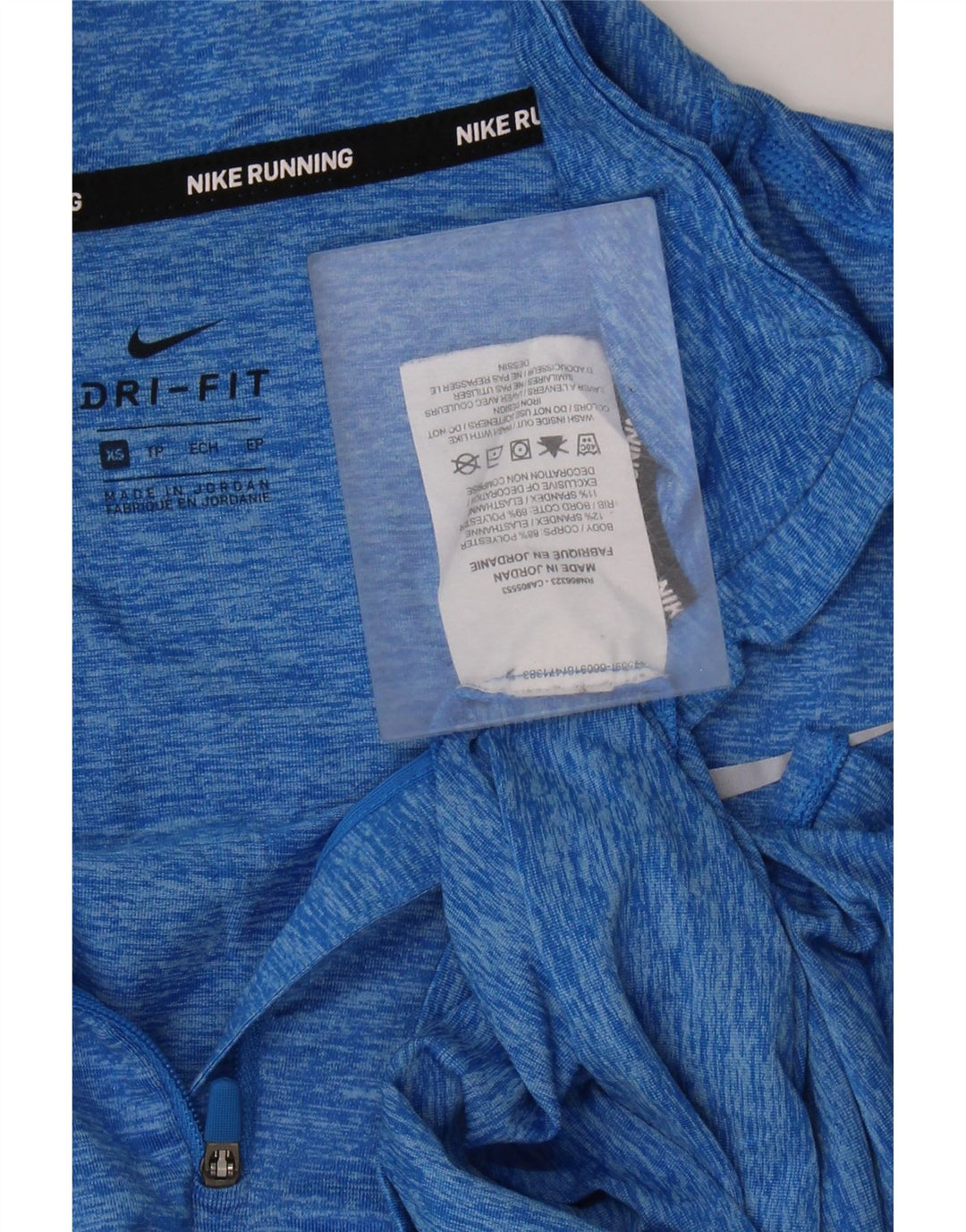 Nike Damen Dri Fit Übergroßes Top Langarm UK 6 XS Blau Polyester