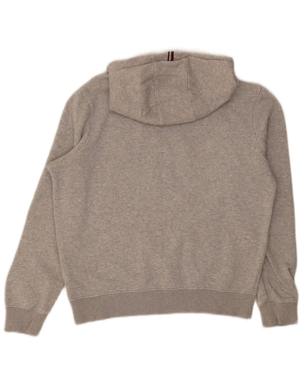 Tommy Hilfiger Kapuzenpullover mit Grafik für Jungen, 13–14 Jahre, graue Baumwolle