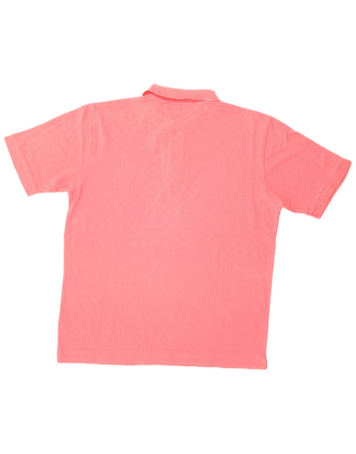 Henry Cottons Herren-Poloshirt, groß, rosa Baumwolle
