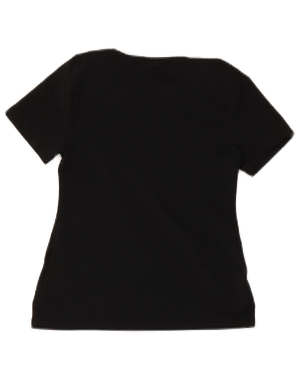 Nike Dri Fit Grafik-T-Shirt für Mädchen, 8–9 Jahre, Größe S, Schwarz, Polyester
