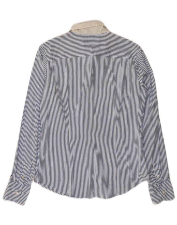 Tommy Hilfiger Damenhemd US 8 Mittelblau gestreift