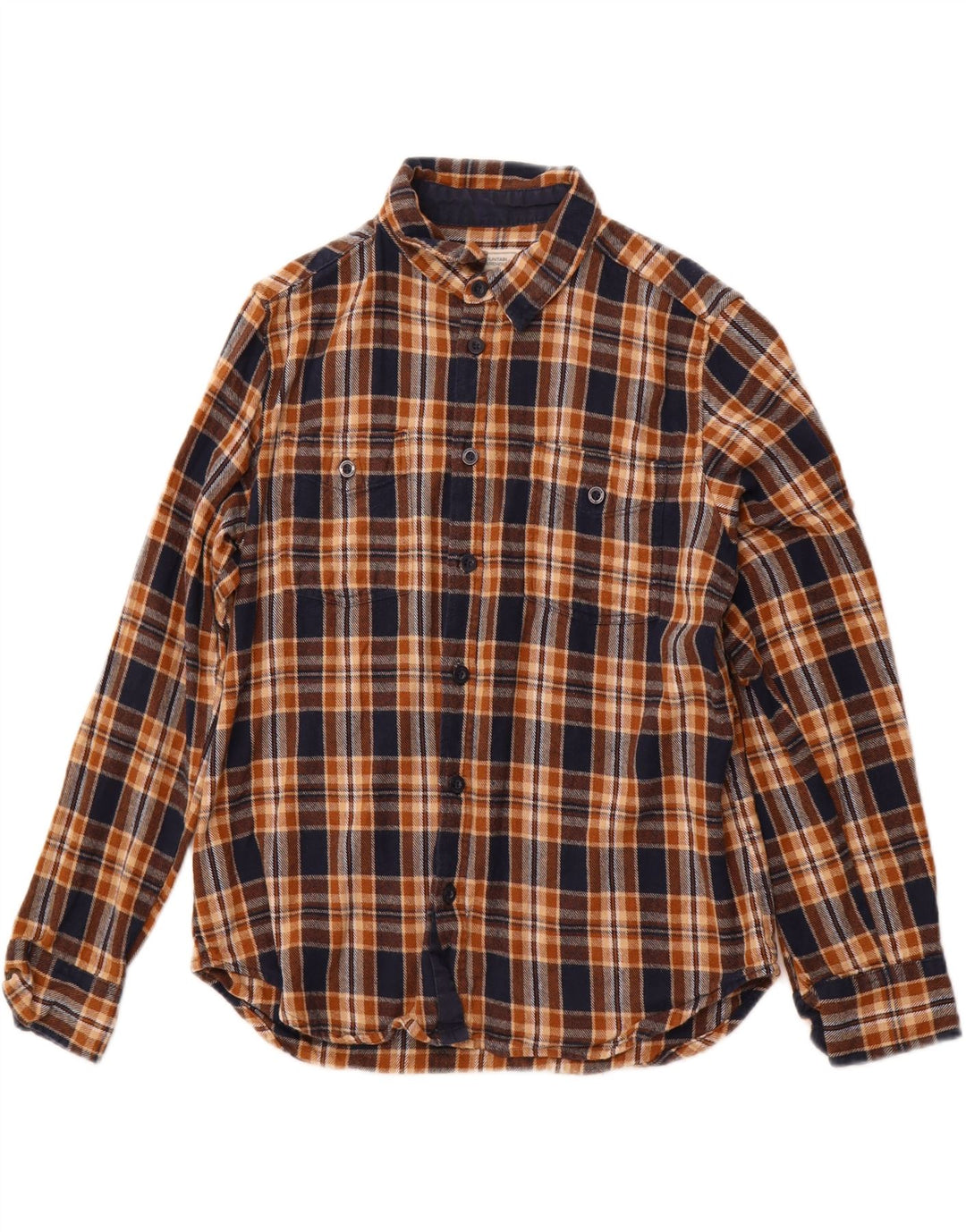 MOUNTAIN WAREHOUSE Herren-Flanellhemd Grant Fit, groß, braun kariert, Baumwolle