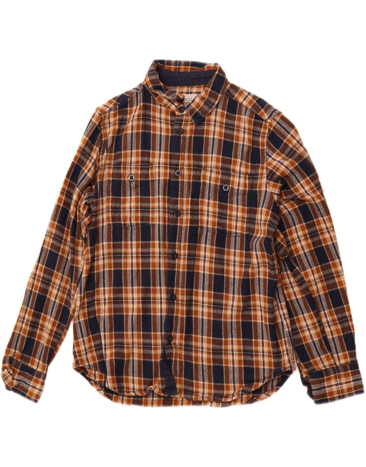 MOUNTAIN WAREHOUSE Herren-Flanellhemd Grant Fit, groß, braun kariert, Baumwolle