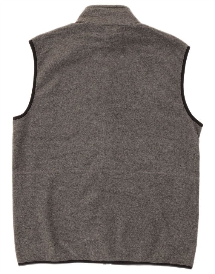 IZOD Herren-Fleeceweste UK 38 Mittelgraues Polyester