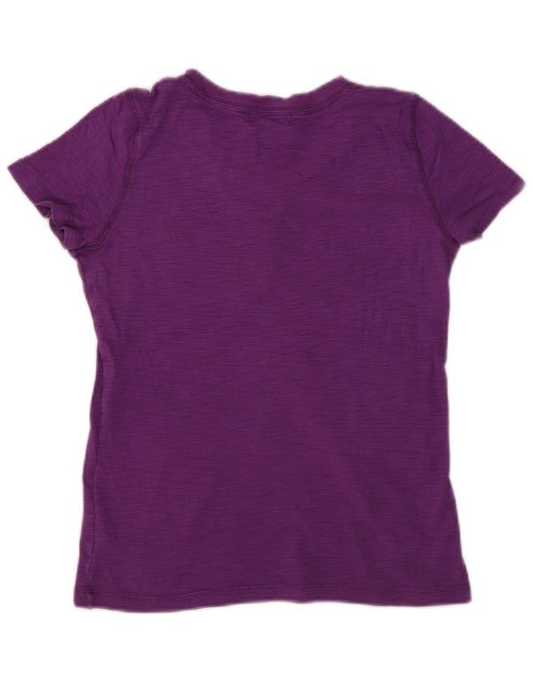 Chaps Damen T-Shirt Top UK 10 Small Lila gesprenkelte Baumwolle