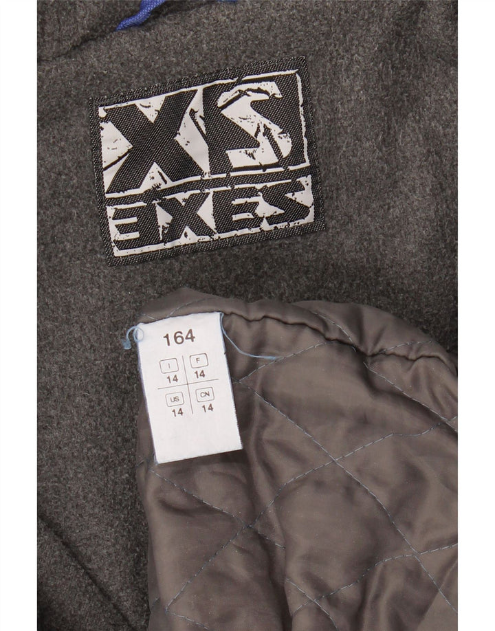 XS EXES Boys Graphic Hooded Windbreaker Jacket 13-14 Years Blue Polyamide