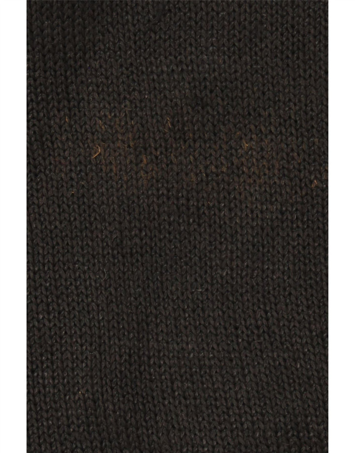 MALINA WONG Womens Graphic Crew Neck Jumper Sweater EU 40 Medium Black Vintage Malina Wong and Second-Hand Malina Wong from Messina Hembry 