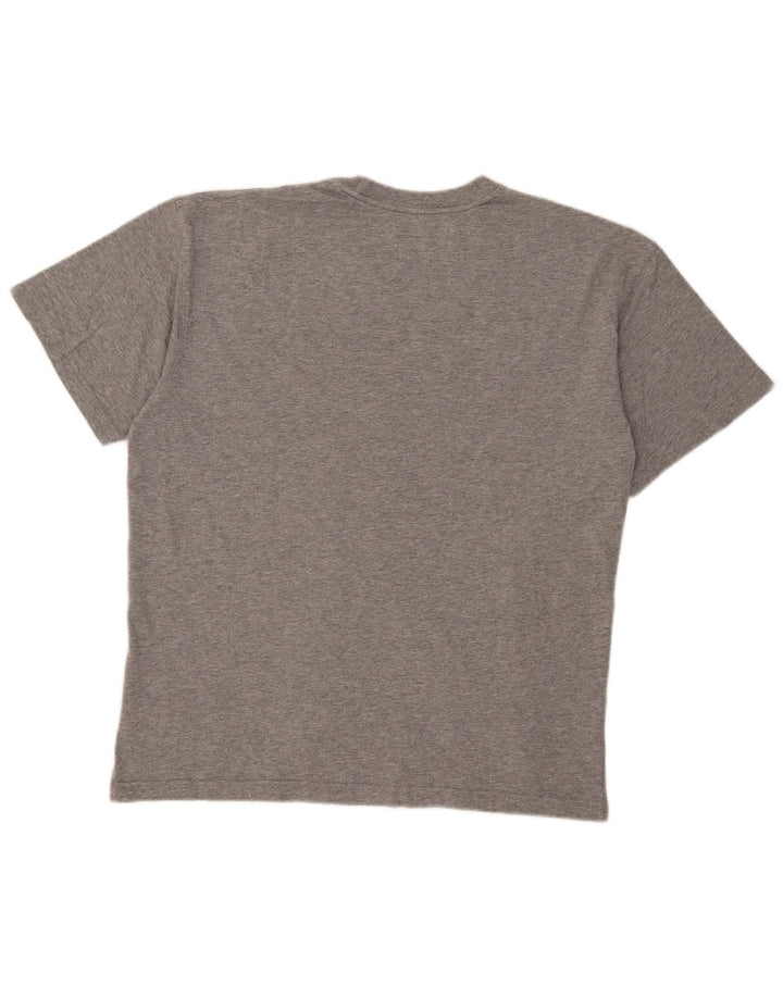 CAT Herren-T-Shirt mit Grafik, XL, graue Baumwolle