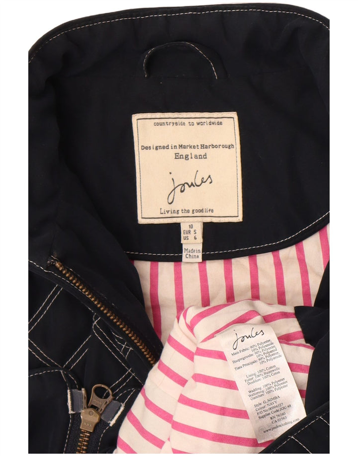 Joules Damen Wattierte Weste UK 10 Small Marineblaues Argyle/Diamant-Polyester