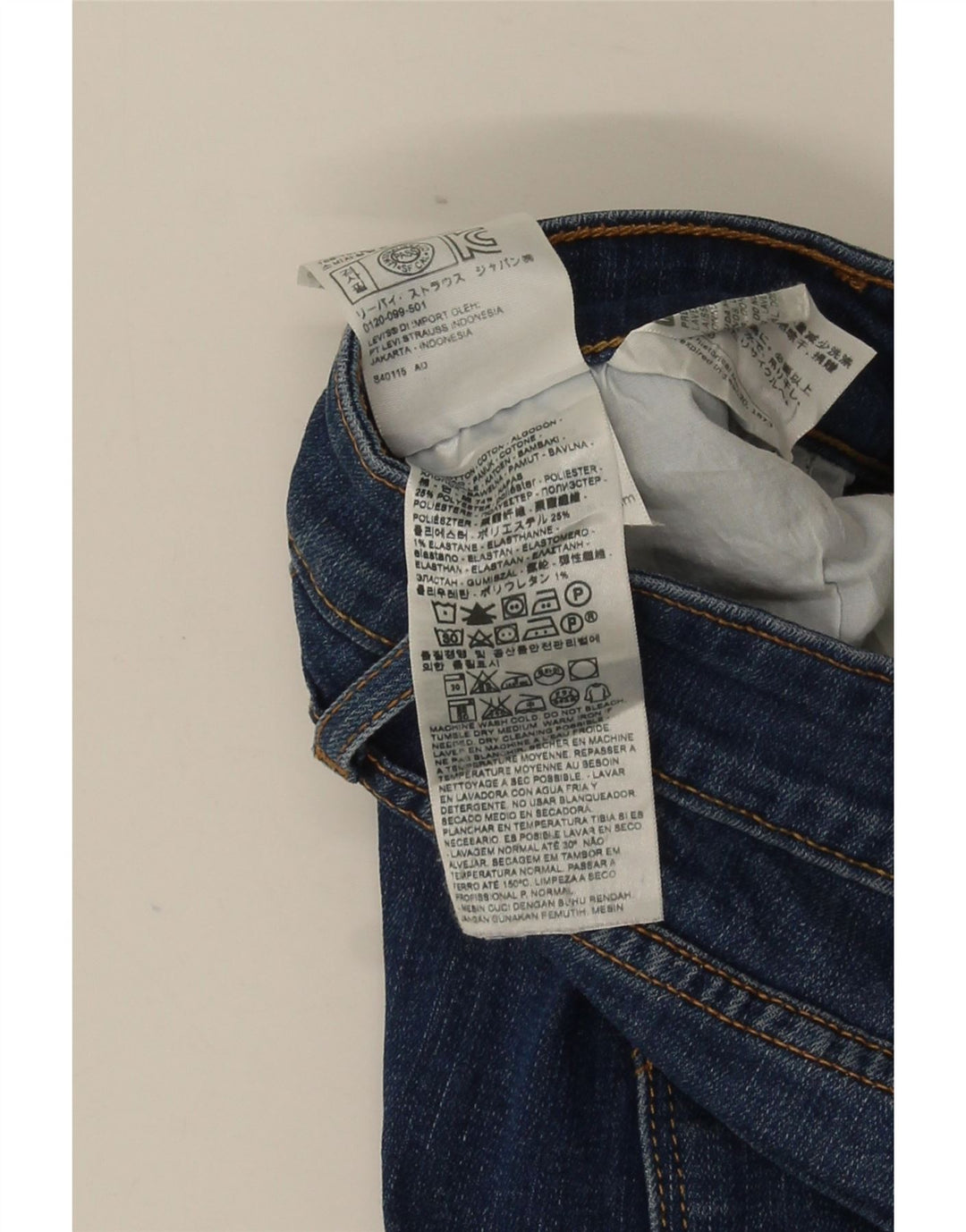 Levi's Damen 715 Bootcut Jeans W32 L32 Blaue Baumwolle