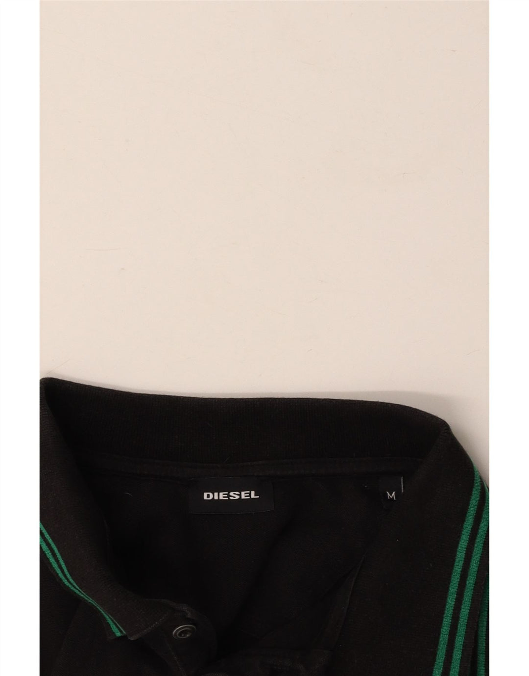 DIESEL Herren Poloshirt Medium Schwarz