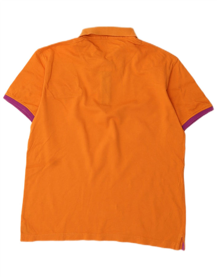 Trussardi Jeans Herren Poloshirt Mittelorange
