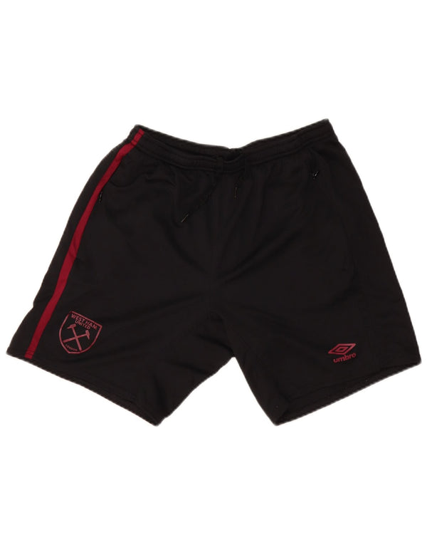 UMBRO Mens West Ham United F.C Sport Shorts Medium Black Polyester