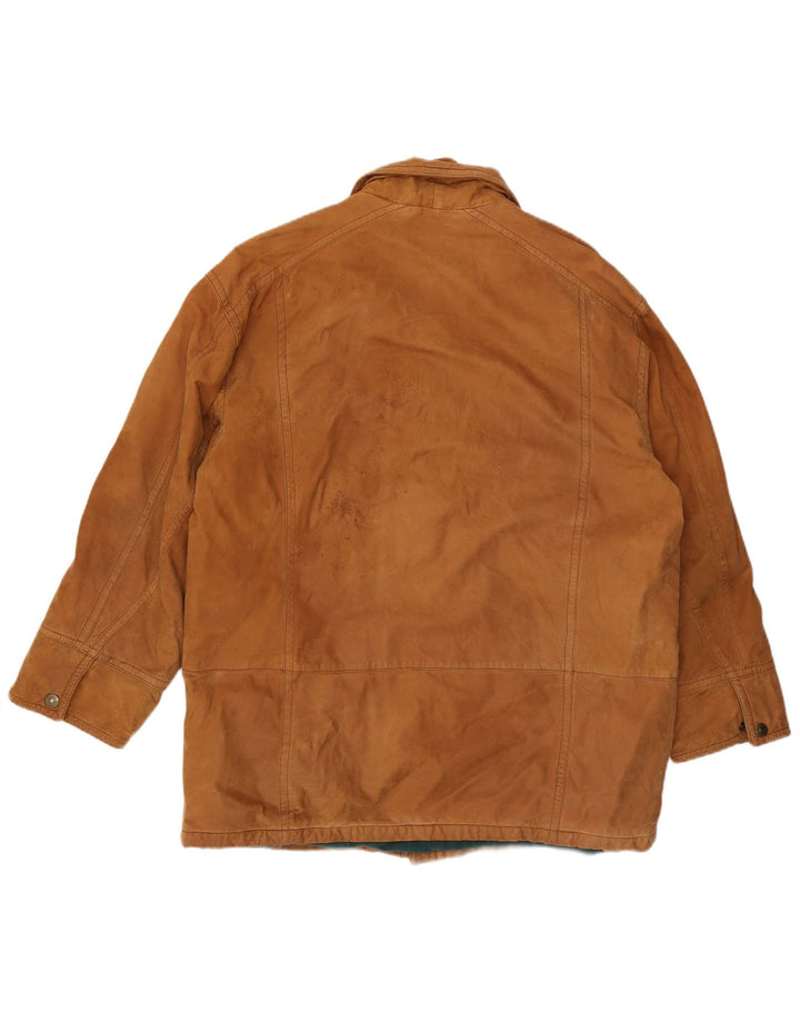 Vintage Herren Wildlederjacke IT 52 XL Braunes Leder