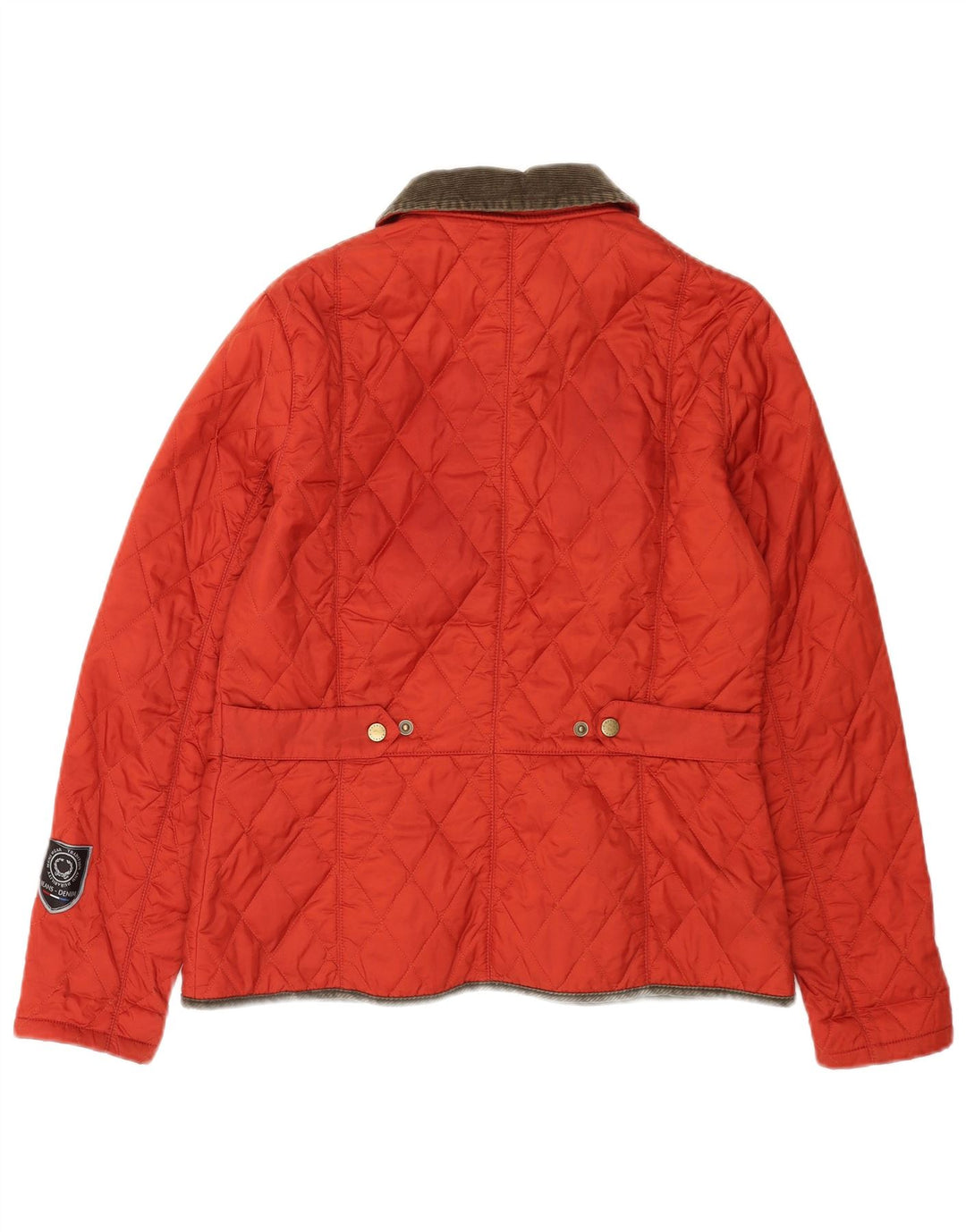 Barbour Damen Steppjacke UK 12 Mittelrotes Polyamid