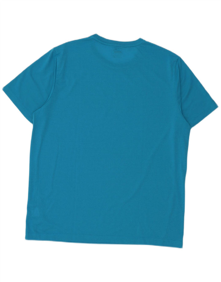 Puma Herren Grafik T-Shirt Top XL Blau