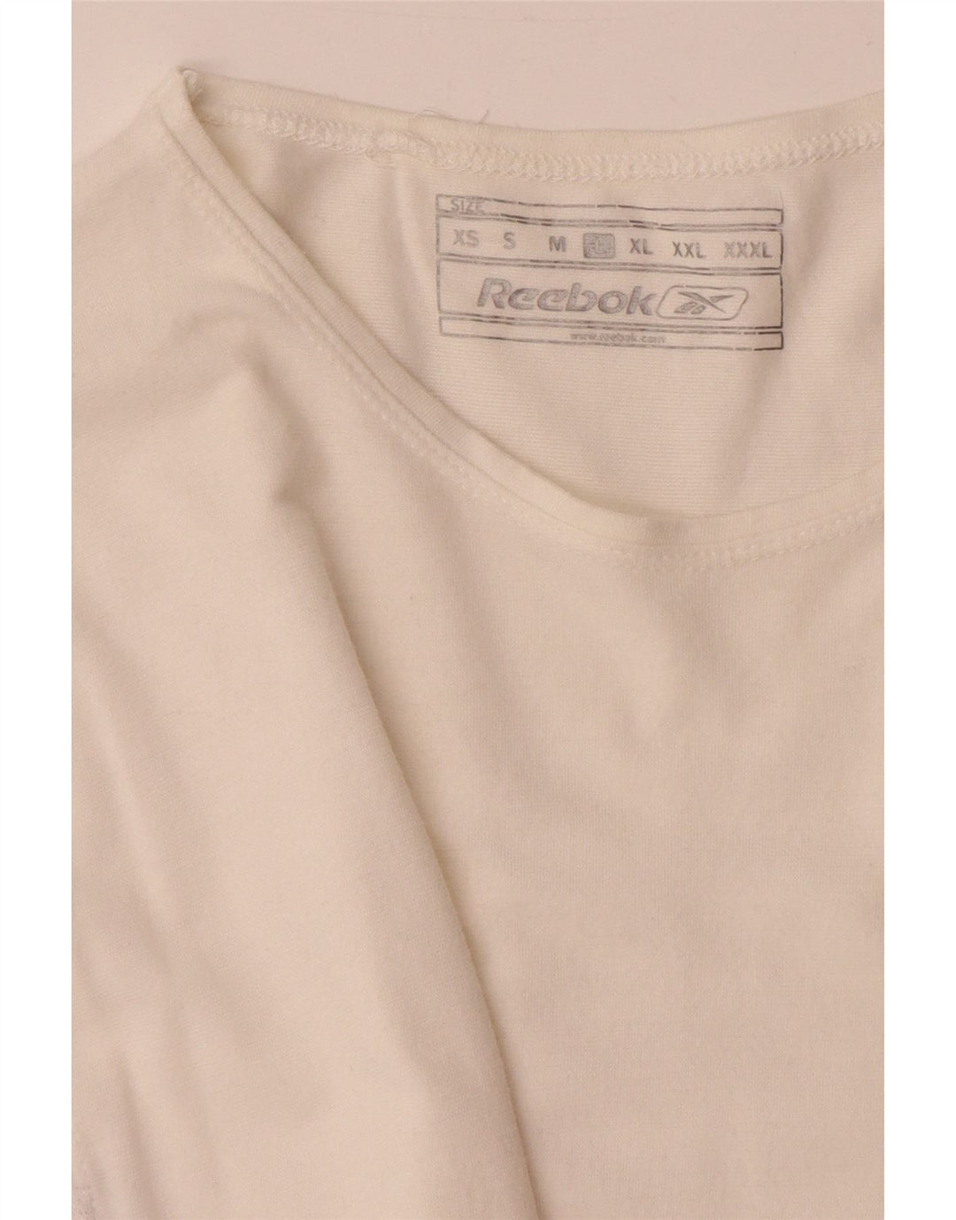 Reebok Herren Grafik T-Shirt Top Large Weiß Viskose