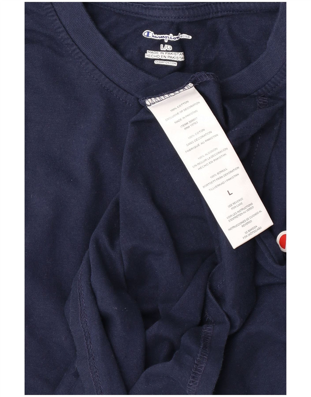 Champion Herren-Top, langärmelig, groß, marineblau, Baumwolle