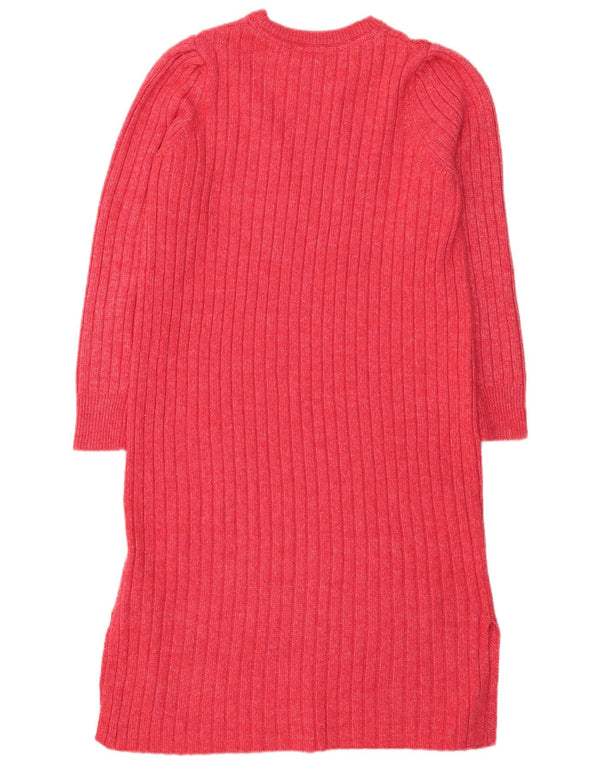 John Lewis Langarm-Pulloverkleid für Damen, UK 16, Größe L, rosa, Polyester