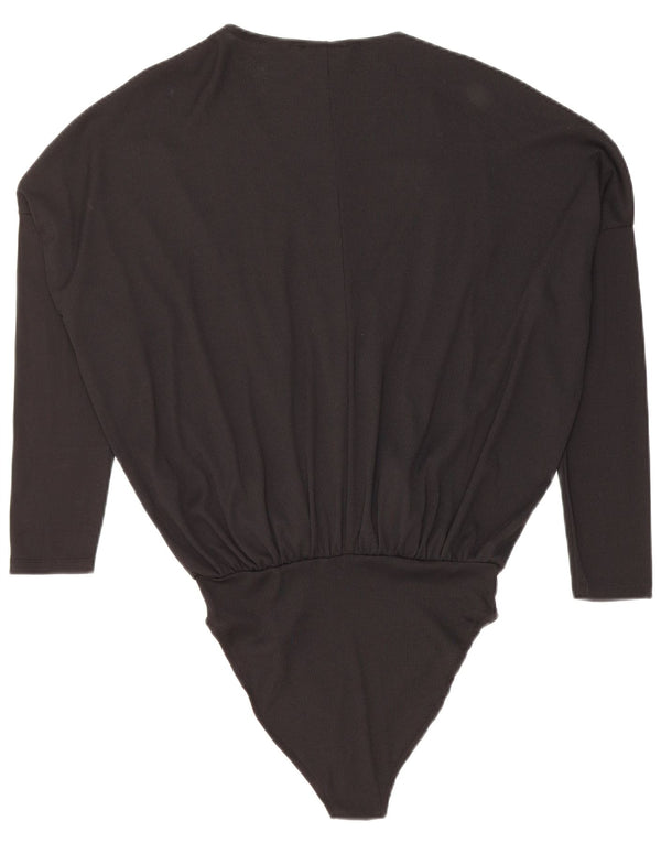 Übergroßer Damen-Body von Zara, Gr. 10, Größe S, Schwarz, Baumwolle
