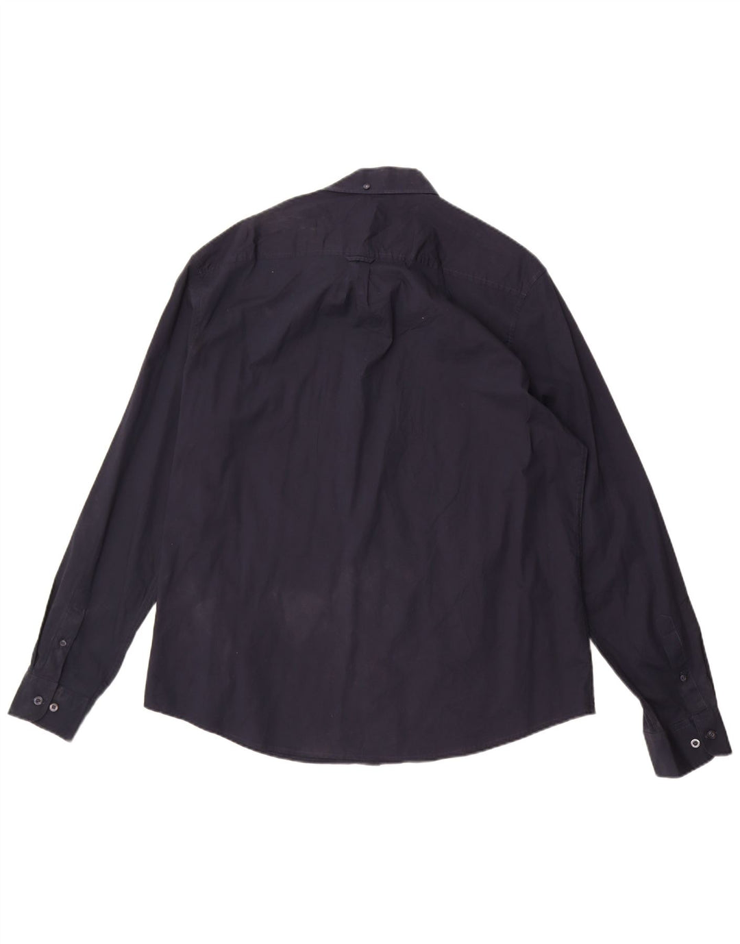 Pinguin-Herrenhemd 2XL aus marineblauer Baumwolle