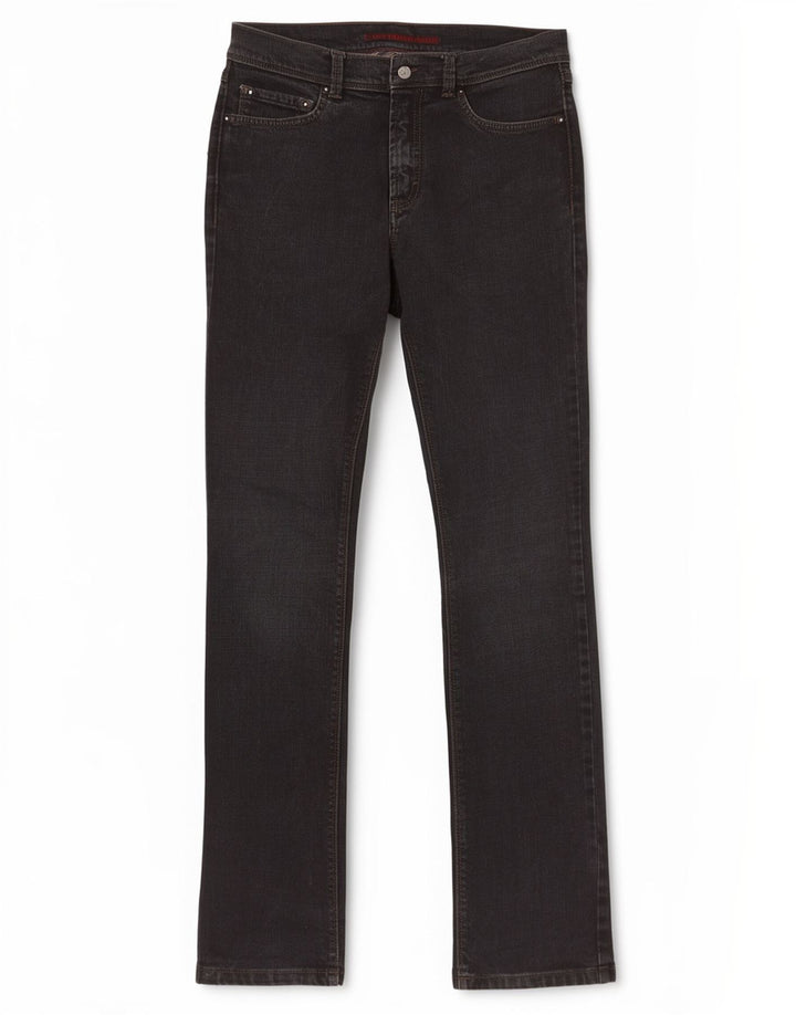Trussardi Herren Straight Jeans W29 L32 Graue Baumwolle