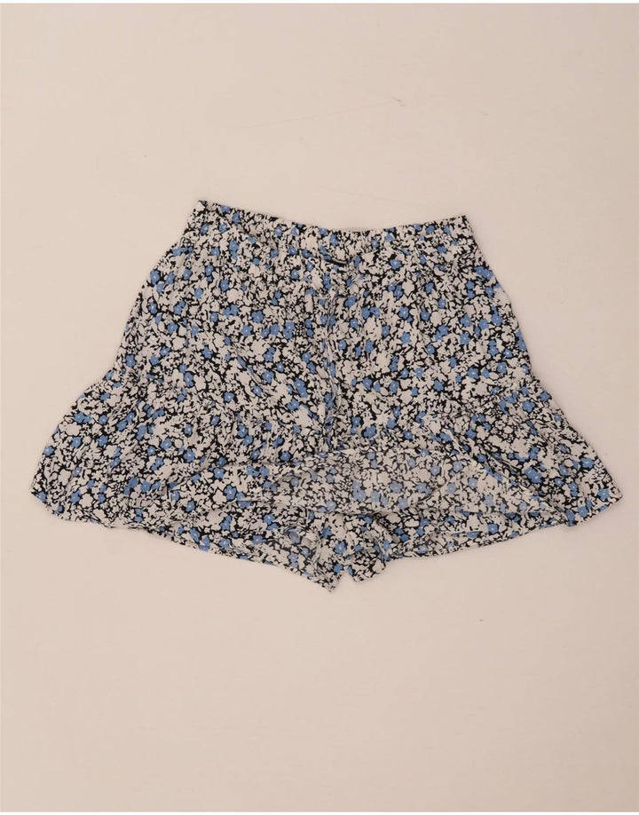Zara Damen-Hotpants, Größe S, Größe S, mehrfarbig, Viskose mit Blumenmuster