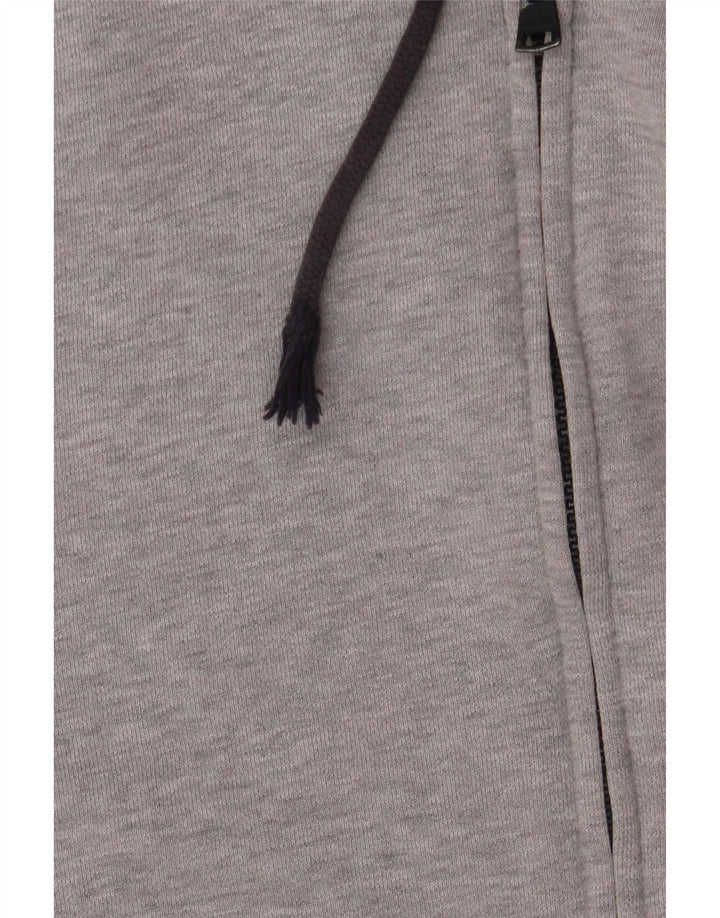 Tommy Hilfiger Herren-Kapuzenpullover mit grafischem Reißverschluss, mittelgrau, Farbblock