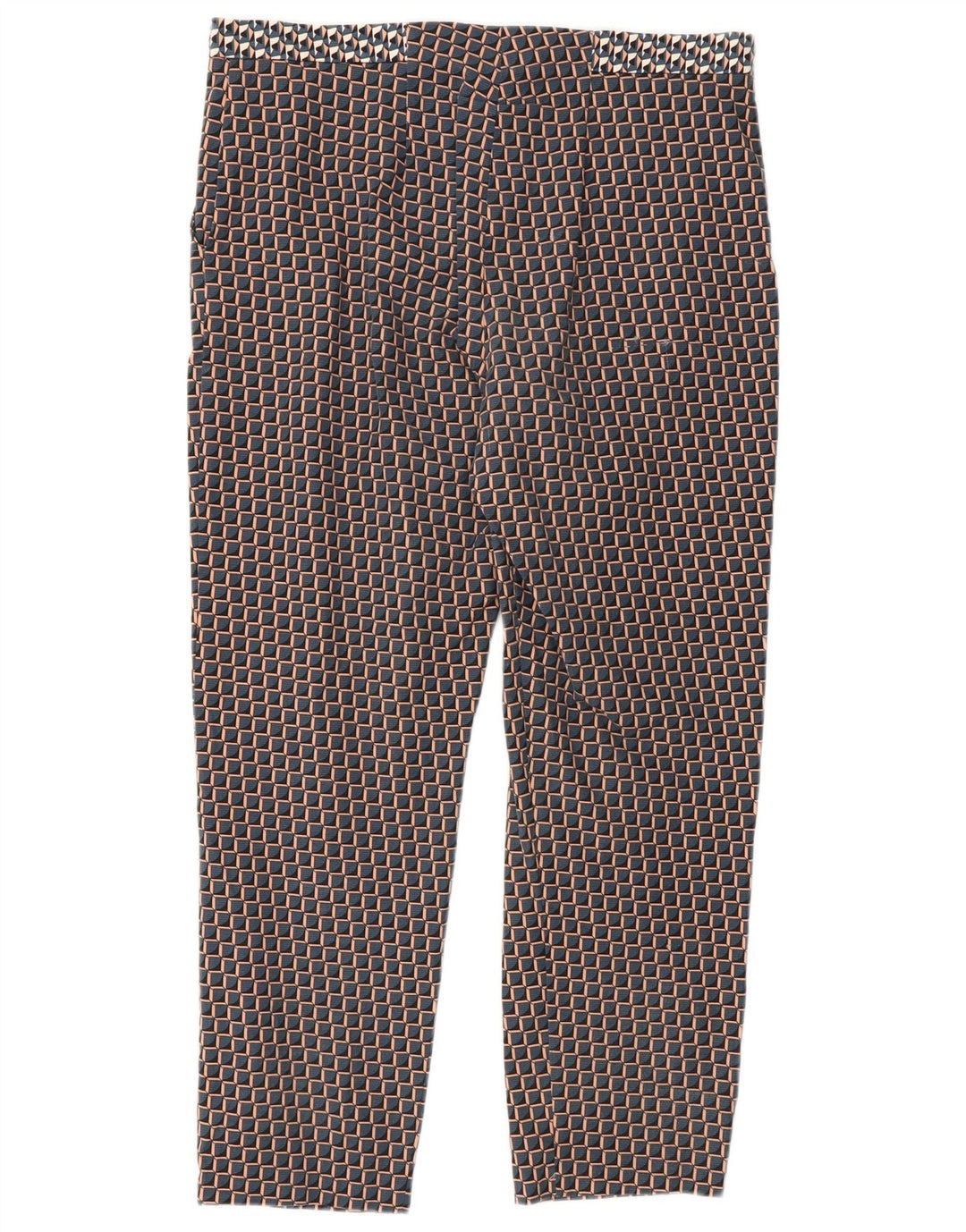 Topshop Damen-Hose mit kurzem Schnitt, UK 12, M, W32, L25, mehrfarbig