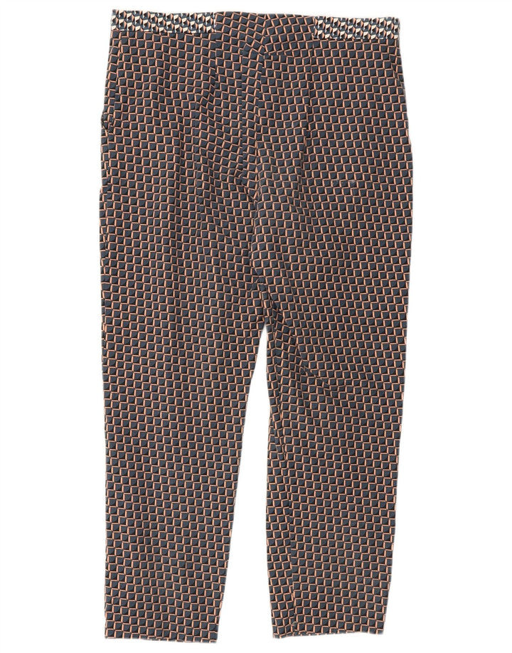 Topshop Damen-Hose mit kurzem Schnitt, UK 12, M, W32, L25, mehrfarbig
