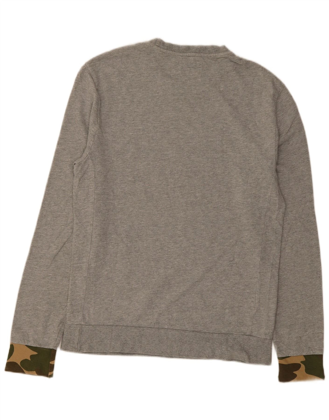 Penguin Herren-Sweatshirt aus mittelgrau gesprenkelter Baumwolle