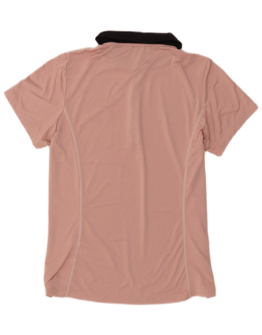 Ellesse Damen-Poloshirt UK 12 Mittelrosa Colourblock-Polyester