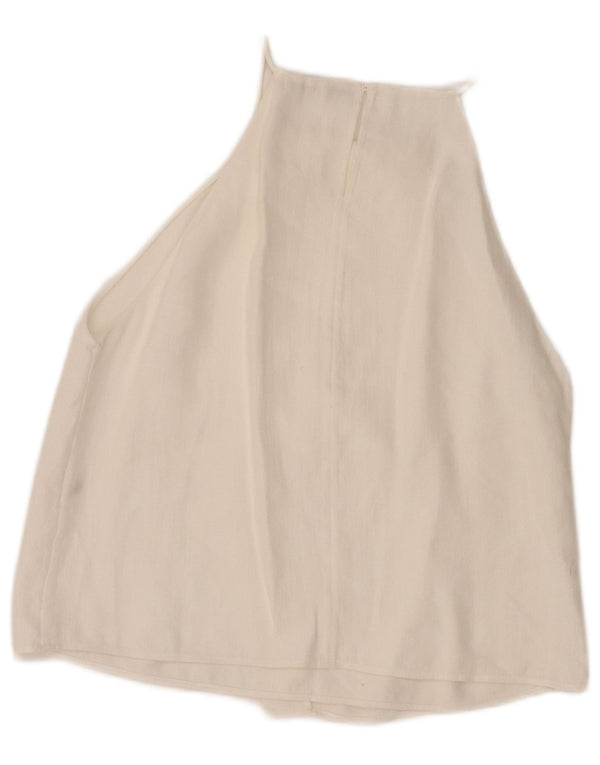 Massimo Dutti Damen Neckholder-Top UK 6 XS Weiß